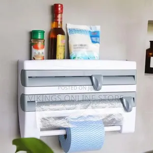 Wall Mount Paper Towel Holder Kitchen Organizer
