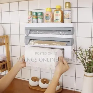 Wall Mount Paper Towel Holder Kitchen Organizer