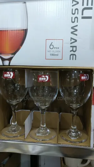 Classic Red Wine Glasses 190ml 6pcs