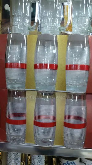 Vintage Striped Drinking Glasses