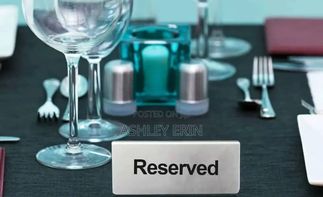 2pcs Table Reservation Sign
