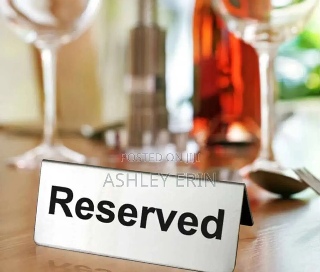2pcs Table Reservation Sign