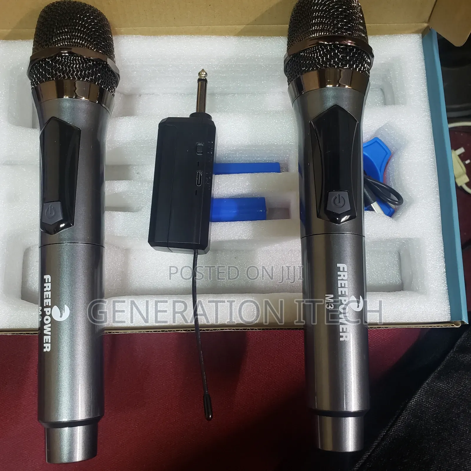 Proffessional Wireless Double Microphone - Mini Receiver