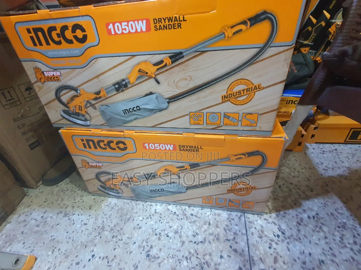 INGCO Drywall Sander 1050W With LED Light And Dust Bag