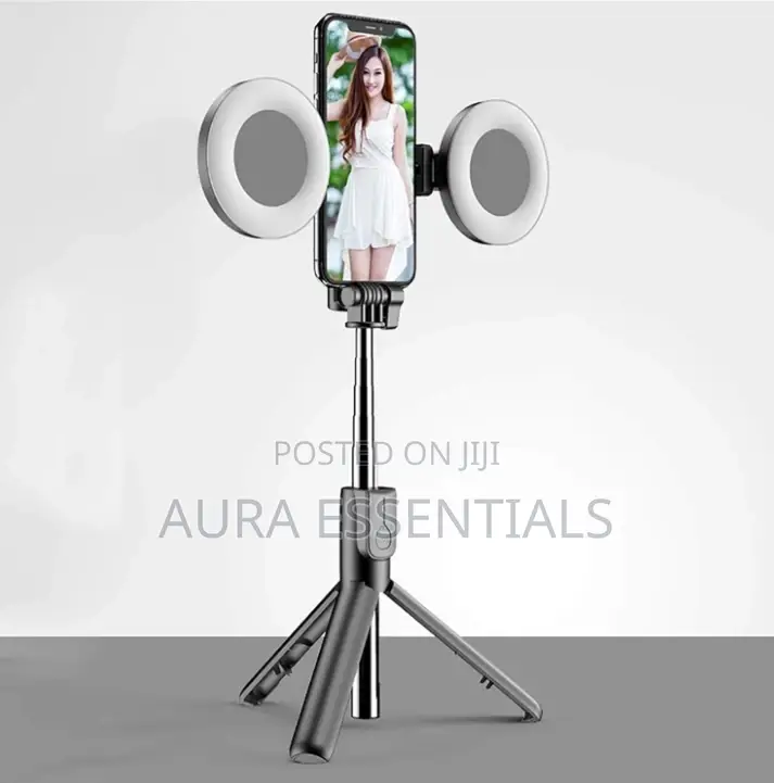 Selfie Stick Tripod With 2 Fill Lights
