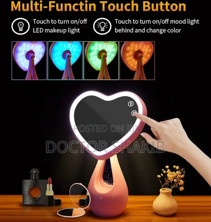 New Durable Creative Makeup Mirror With Lights
