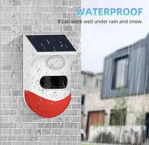 Wireless Solar Motion Detector Waterproof Outdoor Alarm