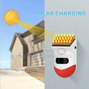 Wireless Solar Alarm Motion Detector Waterproof Outdoor