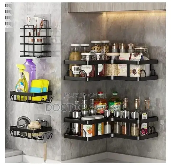 Generic 5pcs Durable Corner Shower Caddy Set