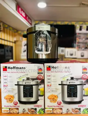 6l Hoffmans Pressure Cooker With Steamer Hm-718