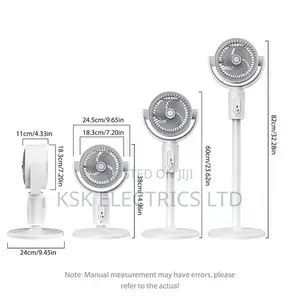 Folding Portable Fan USB Remote Control Air Rechargeable
