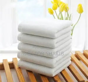 Good Quality 5pcs White Pure Cotton Soft Small Towel