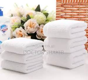 Good Quality 5pcs White Pure Cotton Soft Small Towel