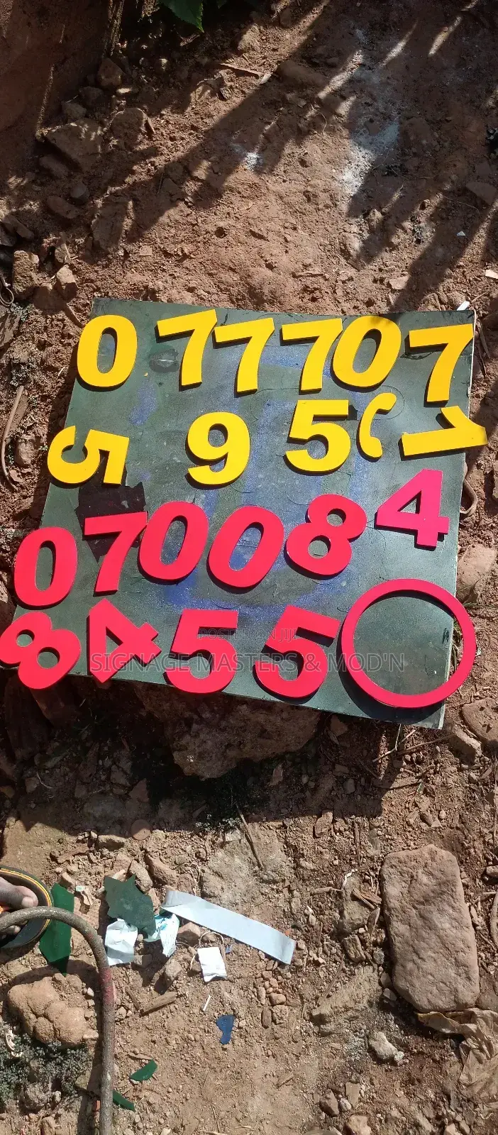 2d Pre- Painted Letters