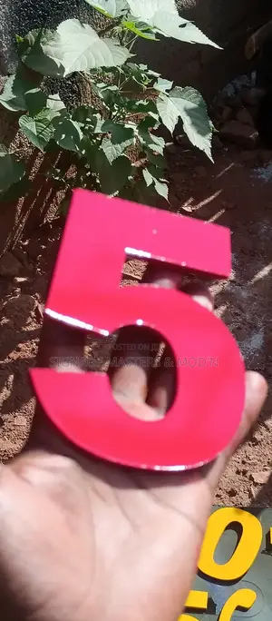 2d Pre- Painted Letters