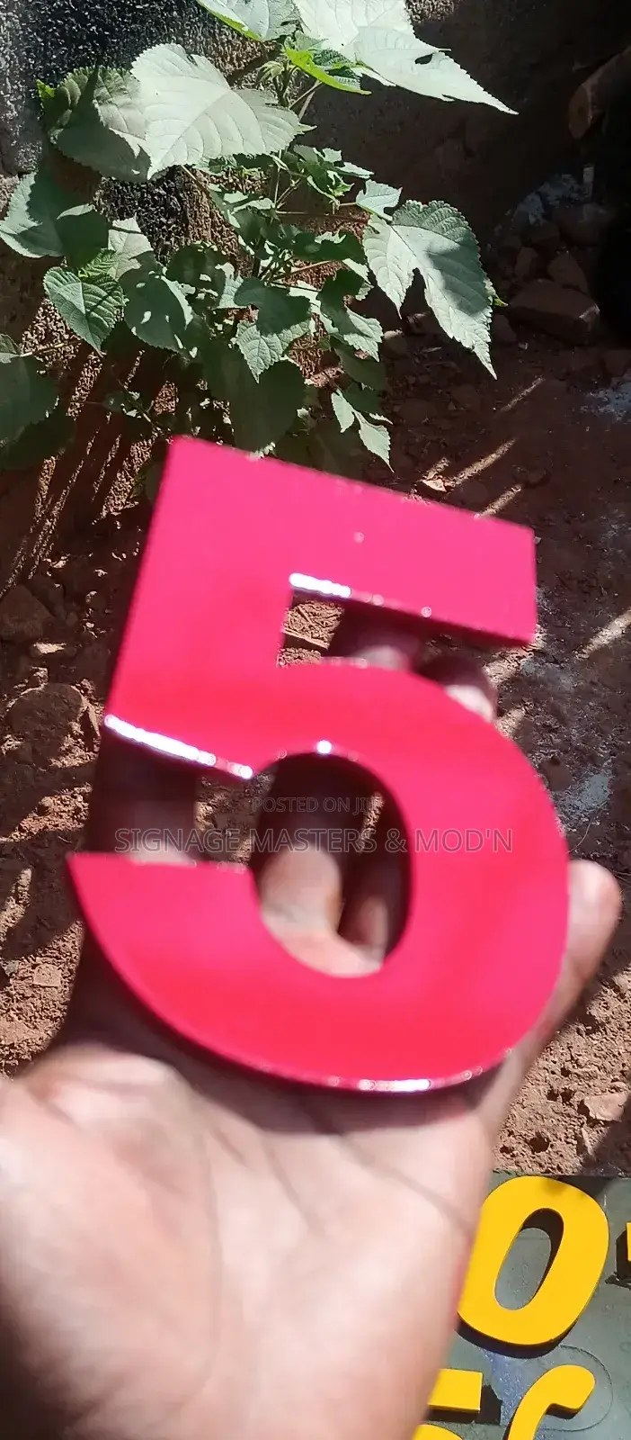2d Pre- Painted Letters