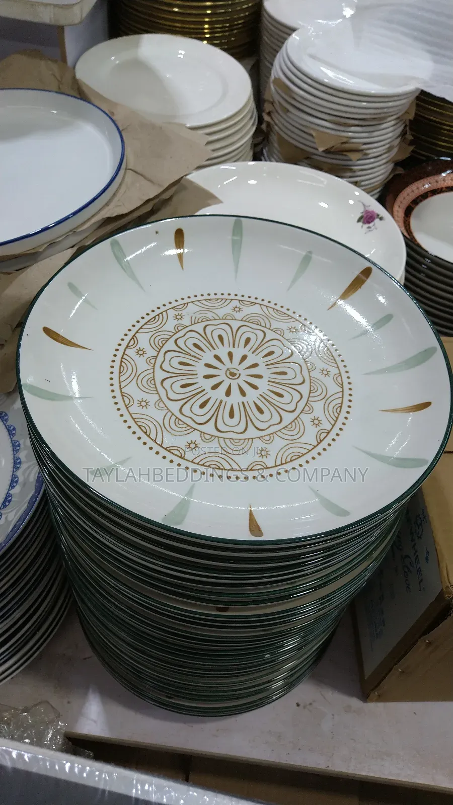 12pcs Stoneware Dessert Plate Set, Kitchen for Dining Series