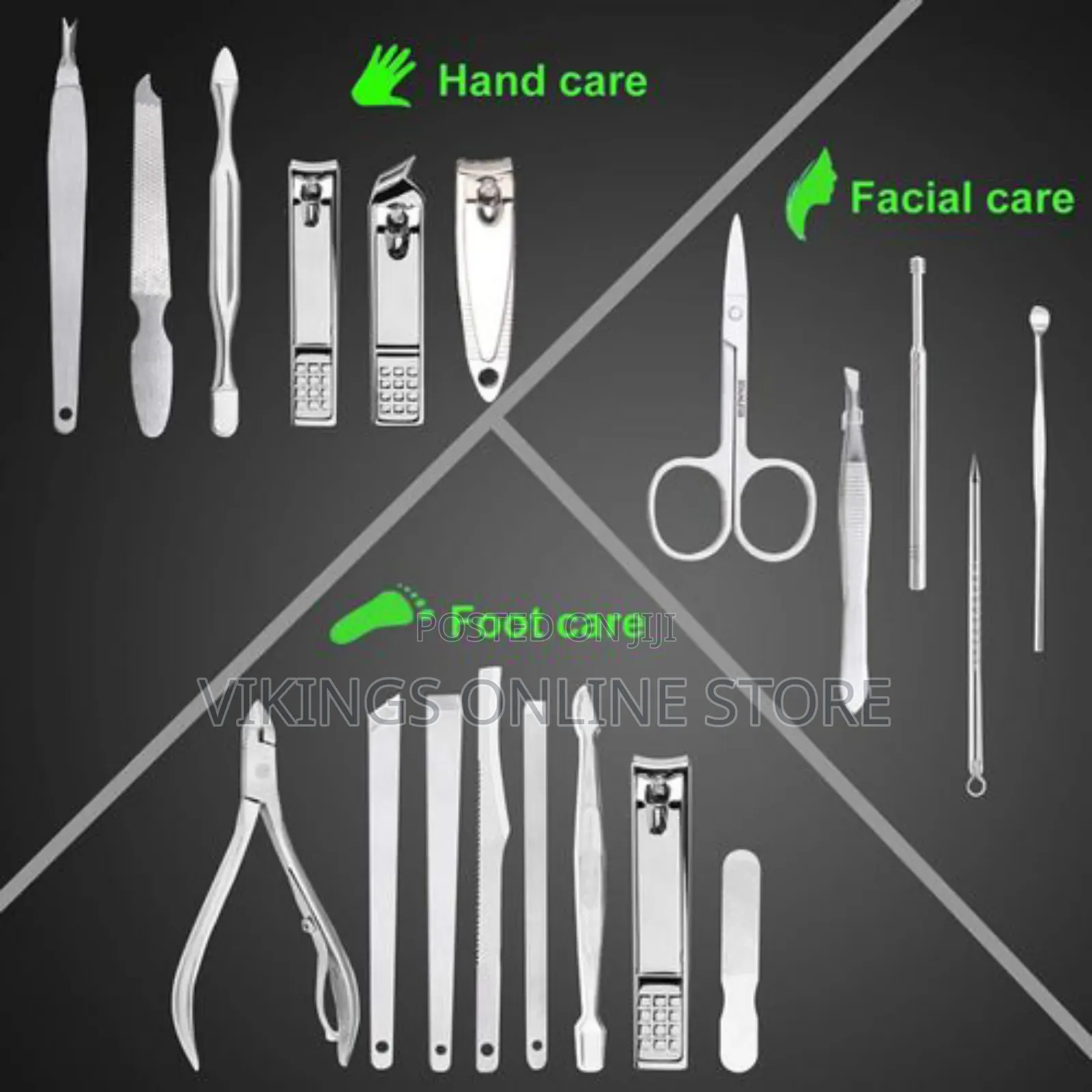 Nail Clipper Set, 19 Pieces Stainless Steel Manicure Set