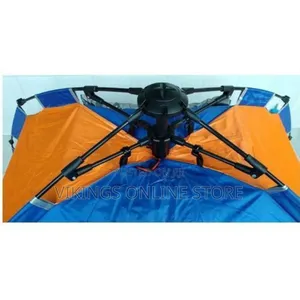 3 Person Auto Pop Up Waterproof Camping Tent - Multicolor