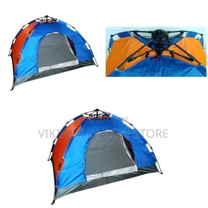 8 Person Auto Pop Up Camping Tent - Multicolor