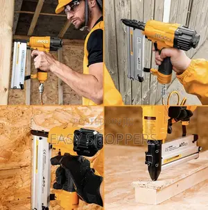 Ingco 2 in 1 Combo Brad Nailer for Wood,Carpet, Wire Fencing