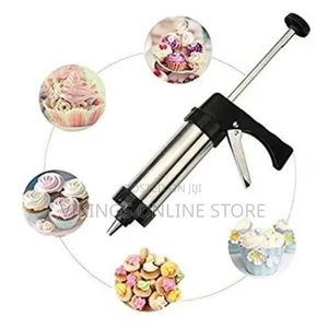 Cookie Press and Icing Set- Silver