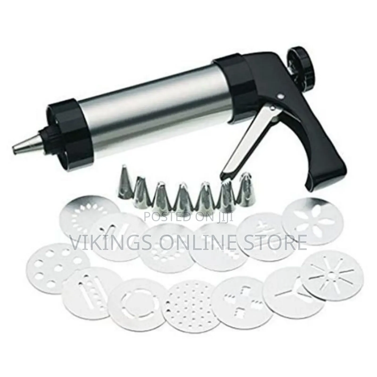Cookie Press and Icing Set- Silver