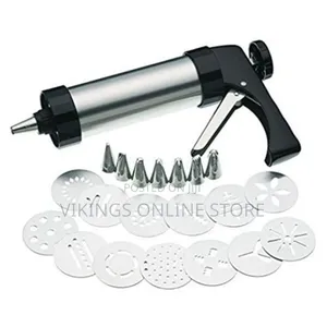 Cookie Press and Icing Set- Silver