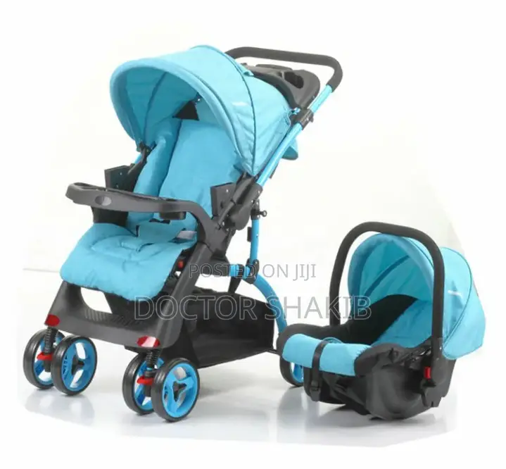 2-in-1 Travel System Stroller Pushchair Pram Baby Car Seat