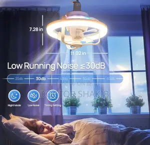 New Modern Intelligent Rotation Ceiling Fan Light