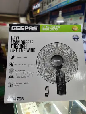 Geepas 16" Wall Mounted Fan/Electric Wall Fan/Cooling Fan