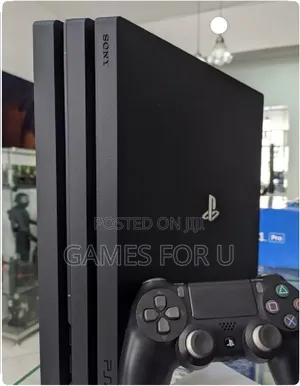 Un Chipped Ps4 Pro Console With One Pad and a Game