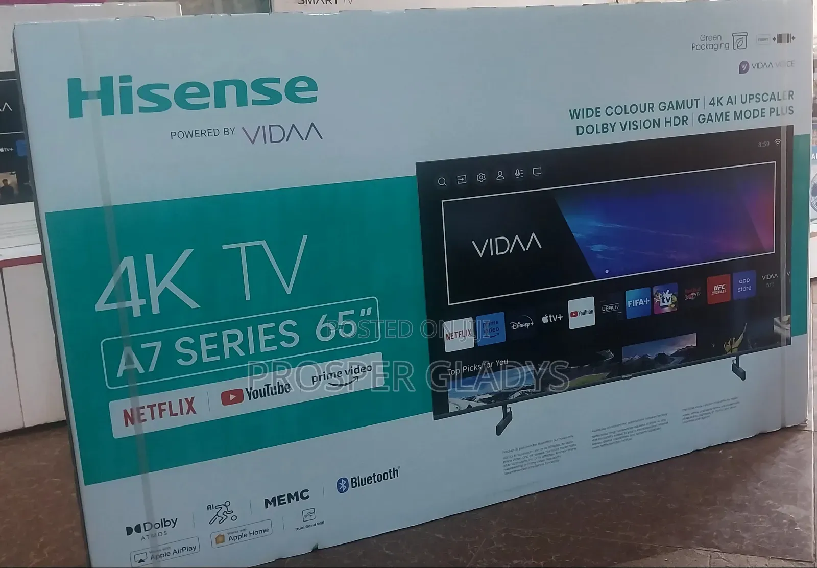 65 Inches Led Hisense Smart UHD Digital Flat Screen.