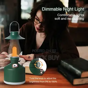 Aromatherapy Diffuser With Rechargeable Fire Lamp