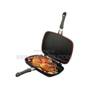 Dessini 32cm Double Grill Pan Non Stick - Black