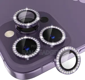 Camera Lens Protector Bling, 9H Tempered Glass