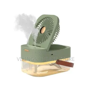 Desktop Humidifier Fan Quiet Air for Camping Green