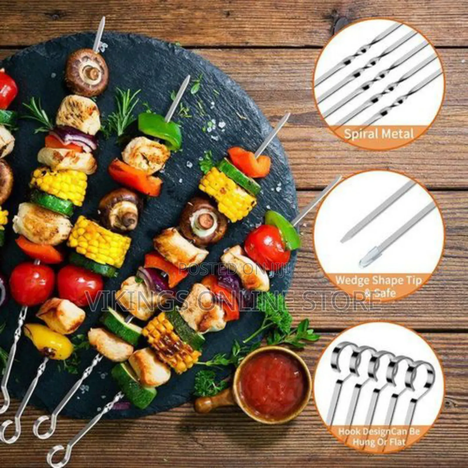 16 Inch Barbecue Skewer Sticks 12 PCS
