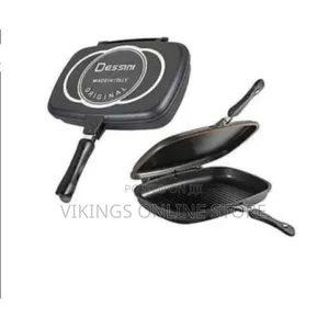 Non-Sticky Double Grill Pan 40cm Black