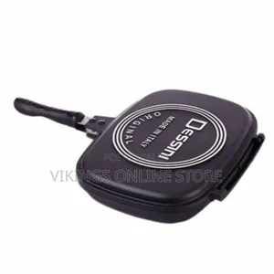 Non-Sticky Double Grill Pan 40cm Black