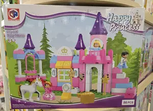 New 82pcs Happy Princess Fairy Castle Playset
