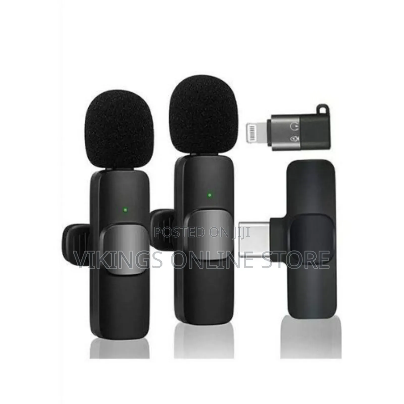 DUAL Type-C Wireless Lapel Mic iPhone ,Android + IOS Adapter