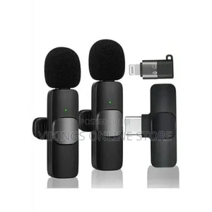 DUAL Type-C Wireless Lapel Mic iPhone ,Android + IOS Adapter