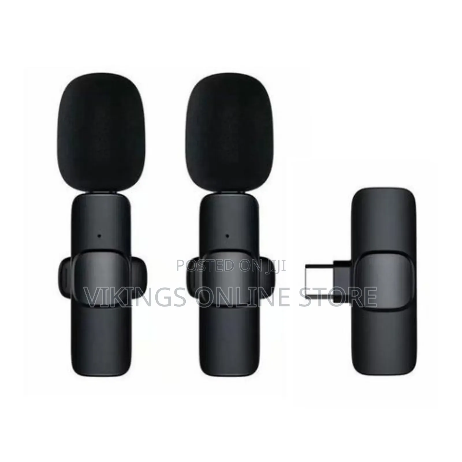 DUAL Type-C Wireless Lapel Mic iPhone ,Android + IOS Adapter