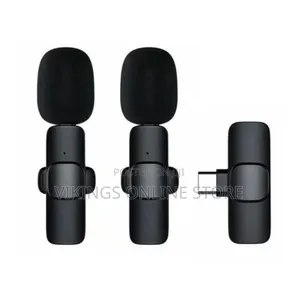DUAL Type-C Wireless Lapel Mic iPhone ,Android + IOS Adapter