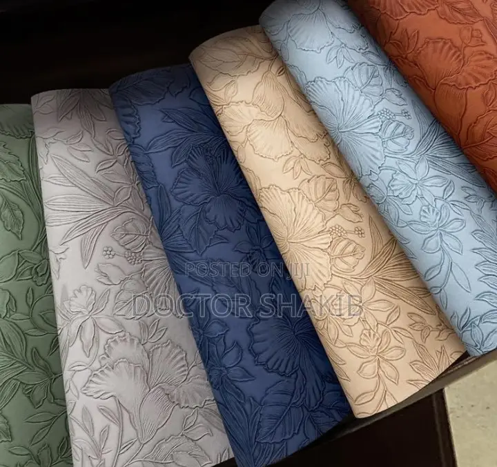 New Design 12pcs Leather Fan-Shaped Table Placemats