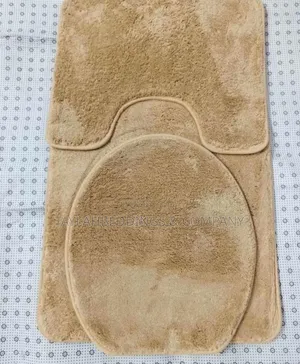Gold Bath Mat 3 Pieces Toilet