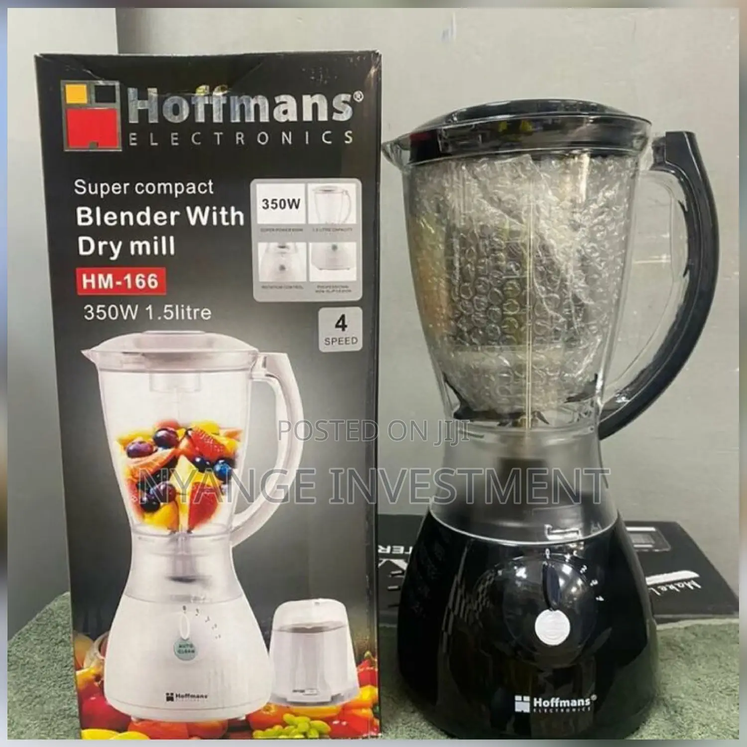 Hoffmans 2 in 1 Blender. 1.5L Blender. Hoffmann 1.5L Blender