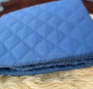 Quilted Waterproof Mattress Protector,Light Blue
