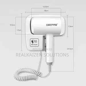 GEEPAS Wall Mounted Hand |Hot And Cold Wind Hair Dryer 1200W